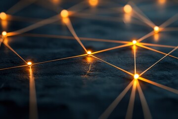 Fototapete - Quantum Cryptography Visualization Luminescent Network Topology Revealing Secure Digital Infrastructure for Next-Gen Blockchain and Decentralized Technology Ecosystems
