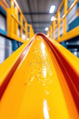 Poster - Industrial Innovation Visualized High-Performance Gold Ore Processing Corridor - Next-Gen Resource Extraction Infrastructure with Advanced Metallurgical Precision