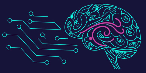Poster - Human Brain and Artificial Intelligence Exploring the Connection Between Neural Networks and Technology