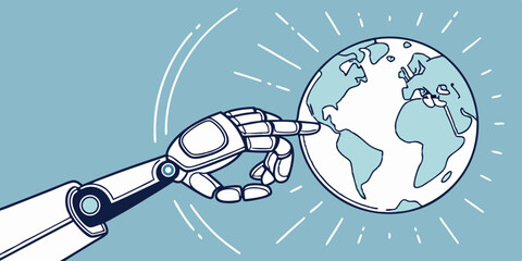 Poster - AI and Global Connectivity Exploring the Future of Artificial Intelligence's Worldwide Impact