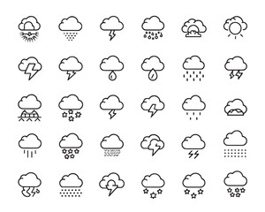 Poster - Simple Cloud Burst Vector Art