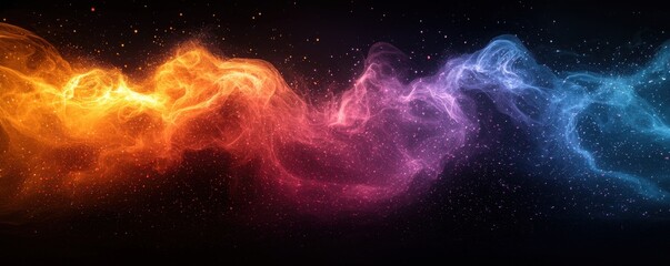 Poster - Vibrant Gradient Waves of Neon Colors in a Fluid and Dynamic Motion
