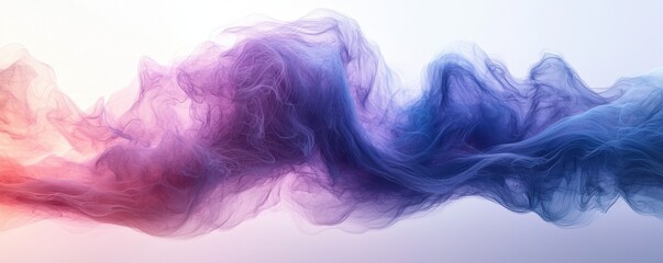 Poster - colorful abstract visualization of fluid motion and vibrant energy waves