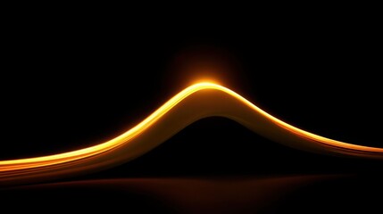 Poster - Enigmatic wave of light in motion producing a captivating display of color and energy against a dark background