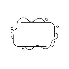 Poster - Abstract Liquid Frame: A modern and stylish abstract frame with a liquid-like design, perfect for adding a unique touch to your projects.  