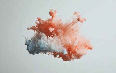 Poster - Abstract Pink and Blue Paint Explosion