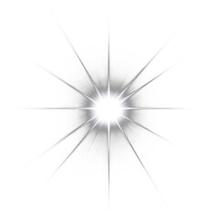 Canvas Print - png an isolated blink light effect night lighting outdoors.