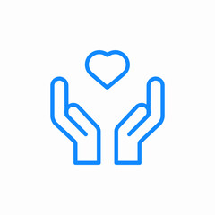 volunteering service icon sign vector
