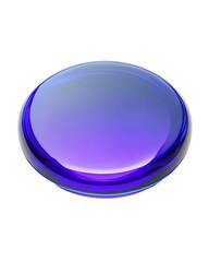 Poster - Glossy Purple and Blue Sphere on Transparent Background, PNG