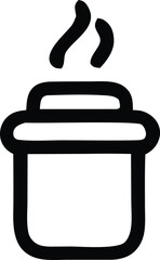 Poster - Vector illustration features a mixer, milk bottle, and water bottle as design icons
