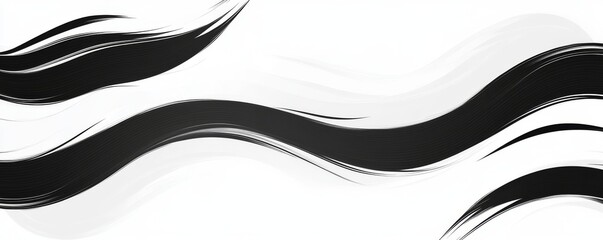 Poster - Seamless Wavy Pattern in Black and White with Abstract Texture’ becomes ‘Black and White Abstract Design Featuring Wavy Seamless Pattern and Texture