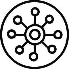 Poster - Abstract network connection vector illustration design concept