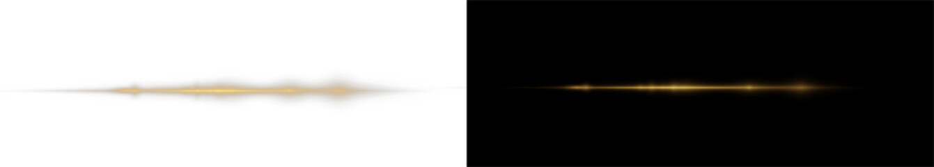 Aufkleber - PNG golden glow with sparkling dust and light trails. Abstract vector flare with luxury shine and shimmer. Perfect for fashion, festive, or elegant background design