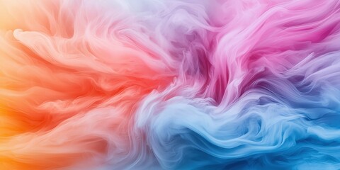 Poster - Vibrant abstract swirl of colorful pink, orange, and blue hues.