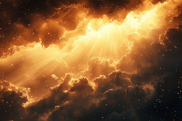 Wall Mural - a stunning light rays background creating an illuminating atmosphere.