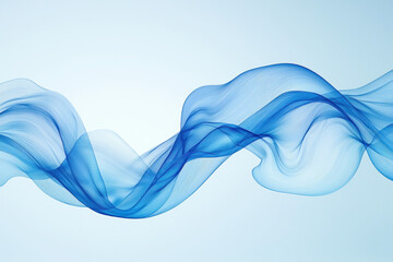 Wall Mural - a dynamic blue background featuring abstract waves for a modern appeal.