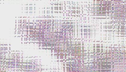Leinwandbilder - Glitch noise static television VFX. Visual video effects stripes background, CRT tv screen no signal glitch effect