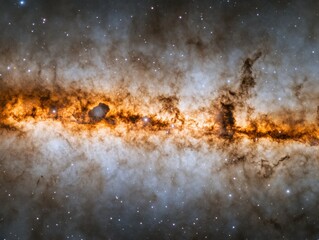 Wall Mural - majestic milky way galaxy view capturing celestial splendor and cosmic dust clouds in a vast univers