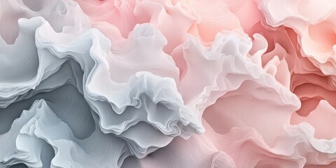 Poster - abstract pastel whispers: an ethereal, dreamy composition of swirling pastel hues, with a soft, text