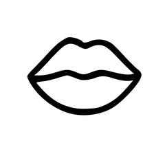 Poster - Simple Lip Outline