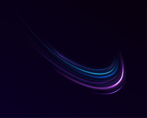 Poster - Magic police-style lines in blue and red glow flash with intensity across a dark scene. The alternating streaks suggest urgency and speed. Great for action or night scenes.