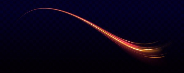 Fototapete - A wave of neon light spirals forward, mimicking the motion of a rotating cable or pulse line. The vibrant glow adds energy to the design. Perfect for abstract tech visuals.