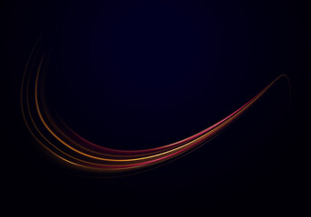 Poster - Magic police-style lines in blue and red glow flash with intensity across a dark scene. The alternating streaks suggest urgency and speed. Great for action or night scenes.