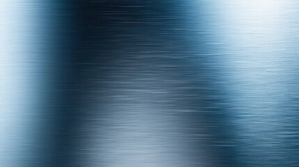 Poster - Abstract blue metallic texture with smooth gradients and reflections.