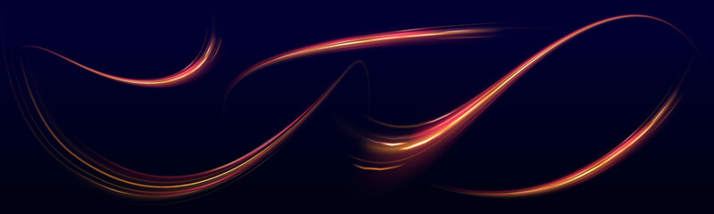 Poster - Neon data trails stream across the screen, mimicking the flow of high-speed internet traffic. The glowing patterns symbolize digital connection and transfer. Ideal for big data visuals.