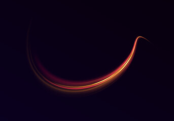 Poster - Futuristic light trails move like arrows in space, with glowing tips and flowing lines. The composition blends precision and chaos. Use in data, cyber, or high-speed concepts.