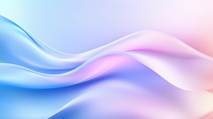 Poster - Waves of pastel colors creating a serene and calming abstract background.