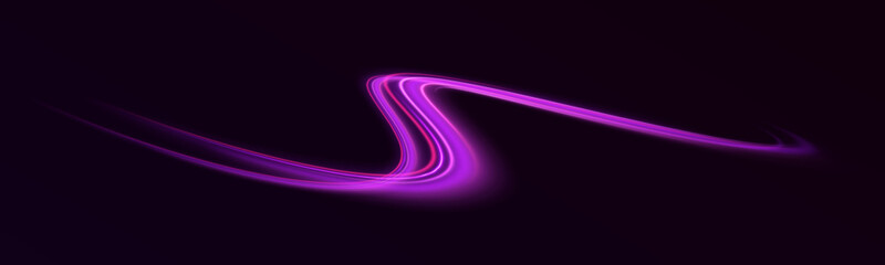 Wall Mural - concept of business leadership with hi-tech warp speed and wormhole design. energy flow tunnels and 