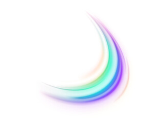 Wall Mural - electric streaks and glowing trails in transparent png format. fast motion and high-tech energy capt