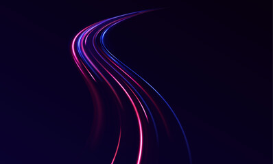 Wall Mural - concept of business leadership with hi-tech warp speed and wormhole design. energy flow tunnels and 