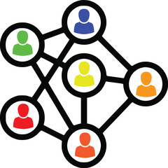 Poster - social network connection concept