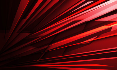 Poster - Abstract red black geometric zoom dynamic speed line design modern futuristic creative background vector