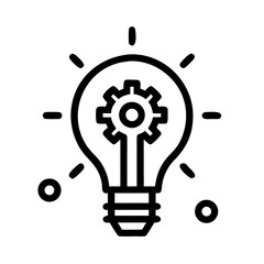 Poster - Light Bulb Icon Representing Electrical Innovation
