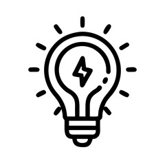 Poster - Light Bulb Icon Representing Electrical Innovation