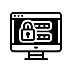 Poster - Password Screen Icon Representing Secure Authentication