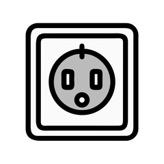 Poster - Power Socket Icon Representing Energy Access Point