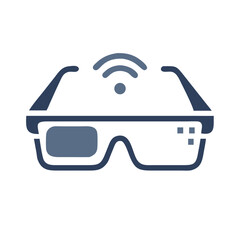 Aufkleber - Smart Glasses Icon Representing Augmented Reality