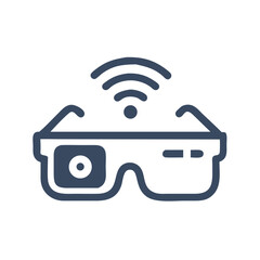 Aufkleber - Smart Glasses Icon Representing Augmented Reality