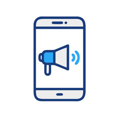 Poster - Smartphone Speaker Icon Representing Mobile Audio Output