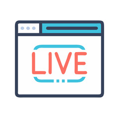 Fototapete - Support Agent Window Icon Representing Live Customer Assistance