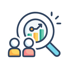 Poster - User Analysis Icon Representing Audience Insights