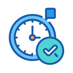 Aufkleber - Work Time Clock Icon Representing Labor Hours