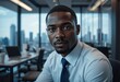 © AL - Confident Black Businessman in Modern Office