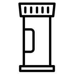 Poster - Linear Pill Web Line Icon