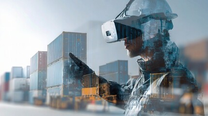 Poster - Virtual Reality Interface with Double Exposure in Industrial Setting