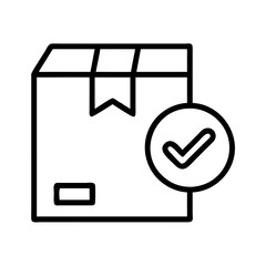 Poster - Package delivery box shipping icon vector illustration delivery service logistics supply chain completed order